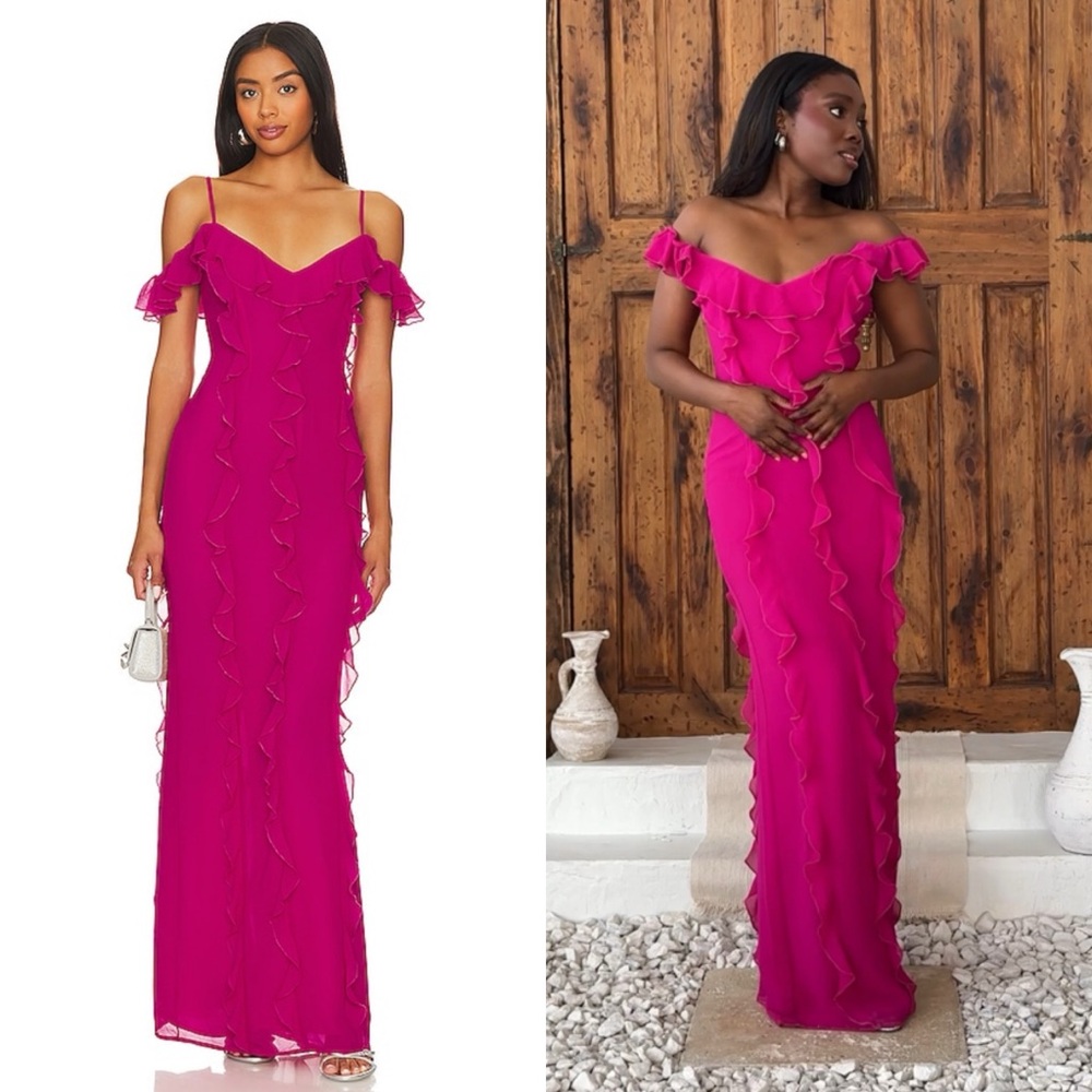 Lovers and Friends Marisol Gown maxi dress in Pink Size Small NEW! New with tags
